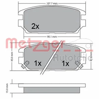 Brake Pad Set, disc brake