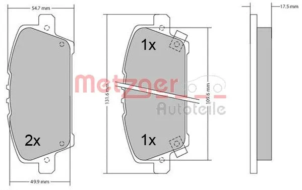Brake Pad Set, disc brake