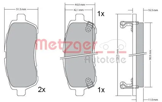 Brake Pad Set, disc brake