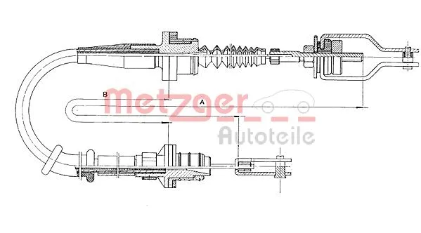 Cable Pull, clutch control (18.0052)
