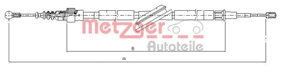 Cable Pull, parking brake (10.7506)