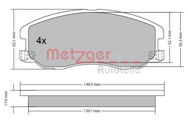 Brake Pad Set, disc brake