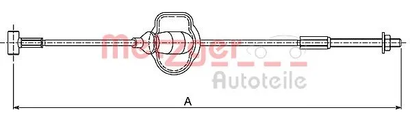 Cable Pull, parking brake (10.5416)