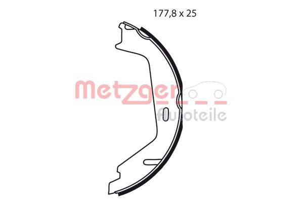 Brake Shoe Set, parking brake (MG 238)
