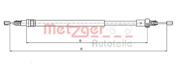Cable Pull, parking brake (10.6776)