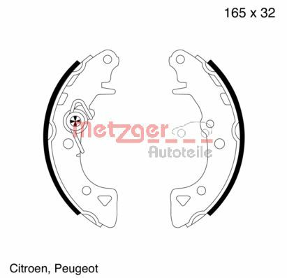 Brake Shoe Set (MG 429)