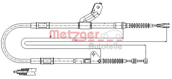 Cable Pull, parking brake (17.1418)