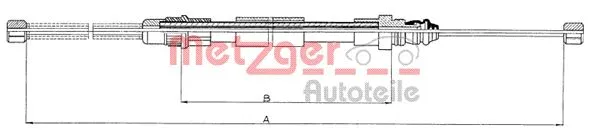 Cable Pull, parking brake (11.6592)