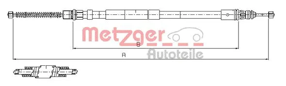 Cable Pull, parking brake (11.6799)
