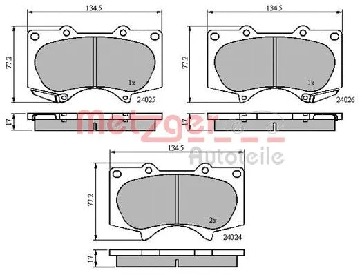 Brake Pad Set, disc brake