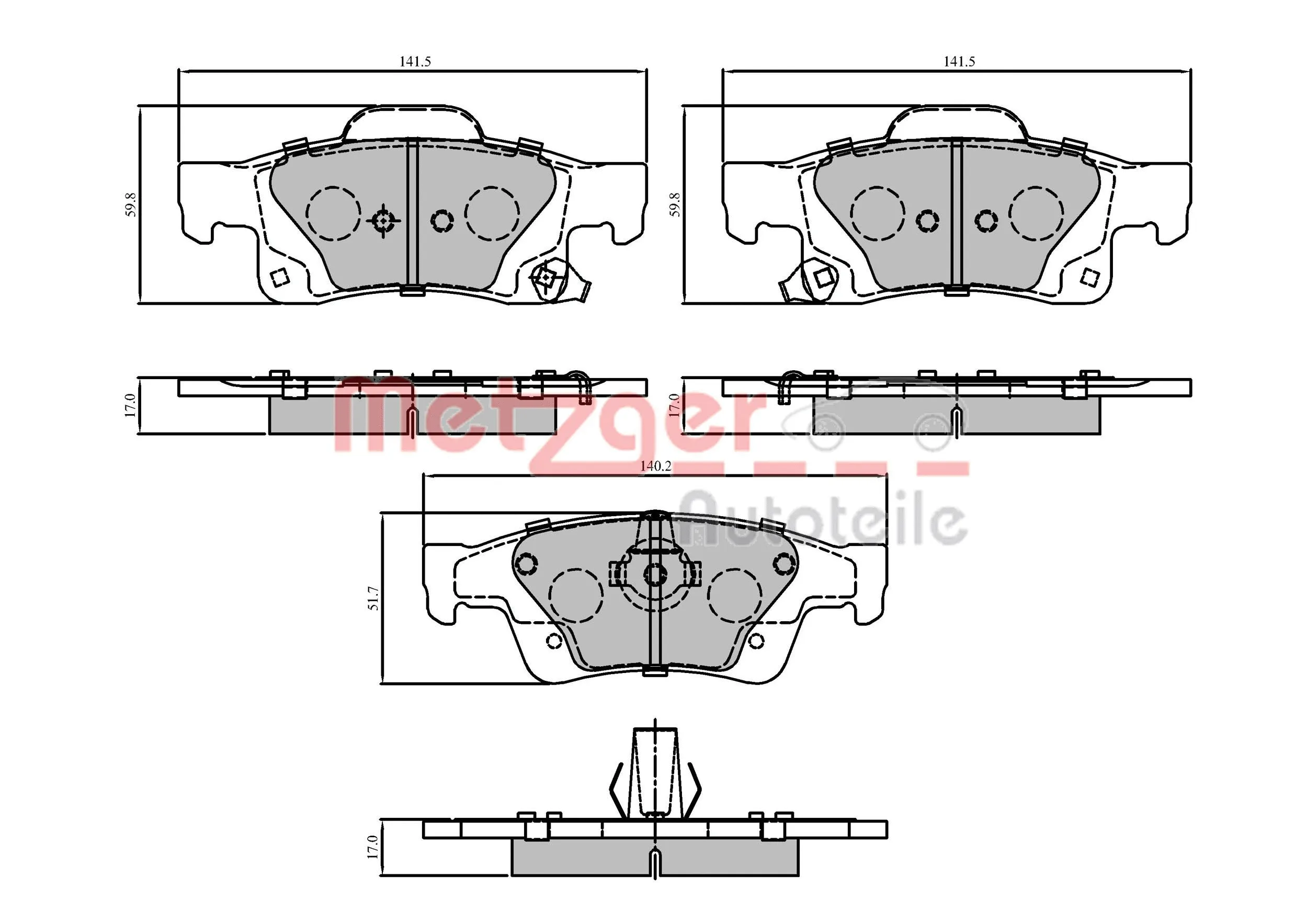 Brake Pad Set, disc brake