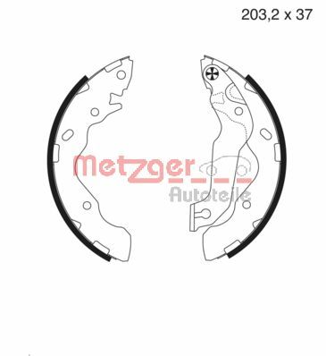 Brake Shoe Set (MG 987)