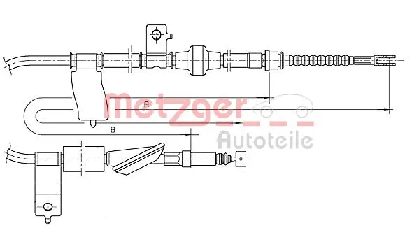 Cable Pull, parking brake (17.4017)