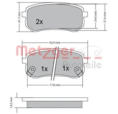 Brake Pad Set, disc brake