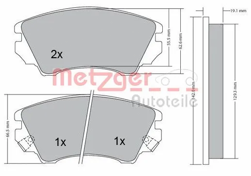 Brake Pad Set, disc brake