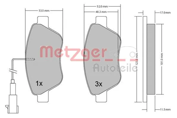 Brake Pad Set, disc brake