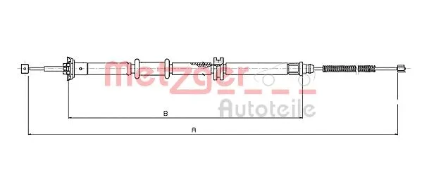 Cable Pull, parking brake (12.0732)