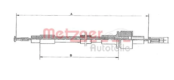 Cable Pull, clutch control (11.2433)