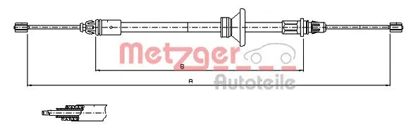 Cable Pull, parking brake (11.6801)