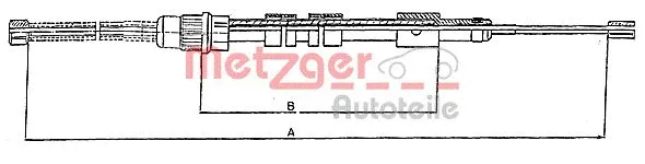 Cable Pull, parking brake (10.6024)