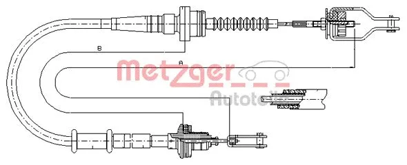 Cable Pull, clutch control (18.0035)