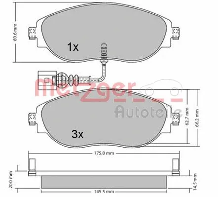 Brake Pad Set, disc brake