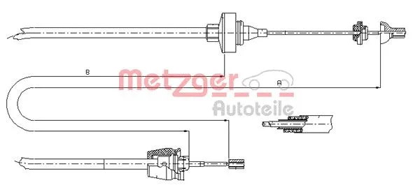 Cable Pull, clutch control (10.2372)