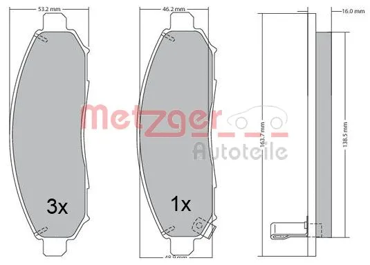 Brake Pad Set, disc brake