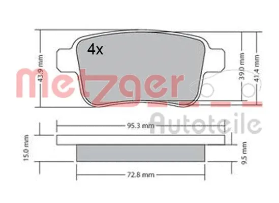 Brake Pad Set, disc brake
