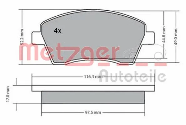 Brake Pad Set, disc brake