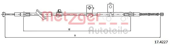 Cable Pull, parking brake (17.4227)
