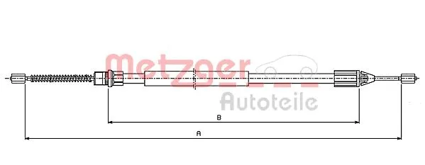 Cable Pull, parking brake (10.6542)