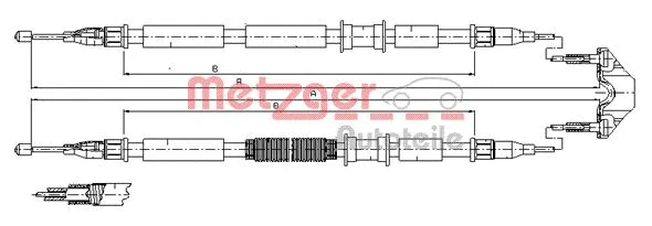 Cable Pull, parking brake (11.5862)