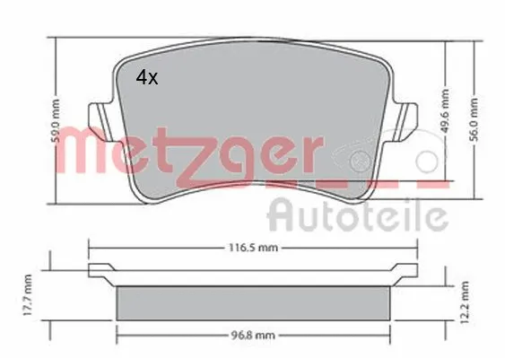 Brake Pad Set, disc brake
