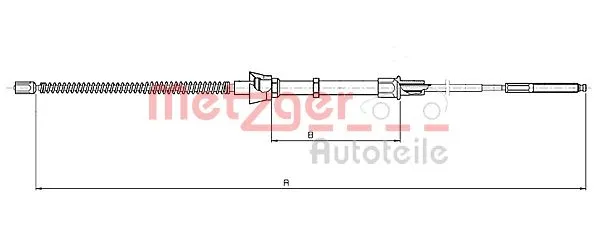 Cable Pull, parking brake (10.7136)