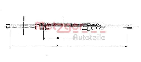 Cable Pull, parking brake (11.6761)