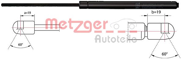 Gas Spring, boot/cargo area (2110483)