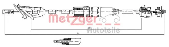 Cable Pull, clutch control (11.3215)