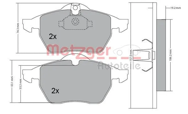 Brake Pad Set, disc brake (1170216)