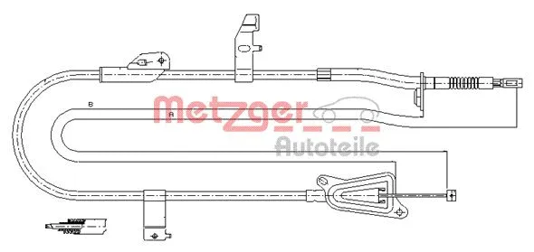 Cable Pull, parking brake (17.0246)