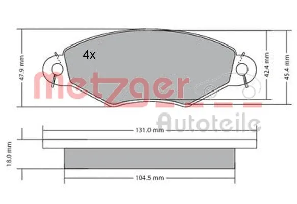 Brake Pad Set, disc brake