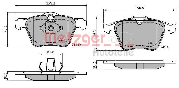 Brake Pad Set, disc brake