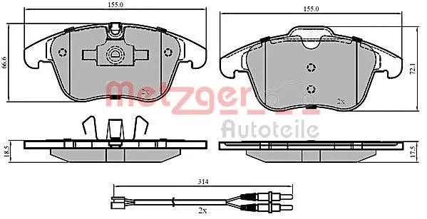 Brake Pad Set, disc brake