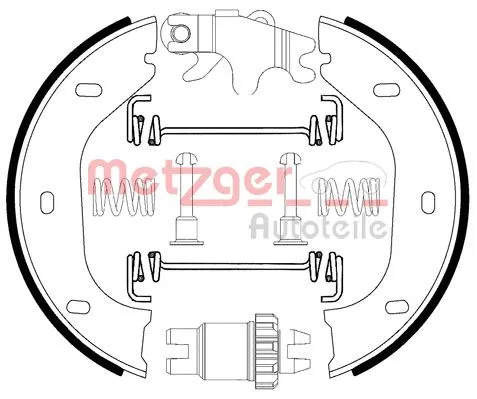 Brake Shoe Set, parking brake