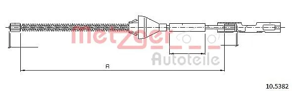 Cable Pull, parking brake (10.5382)