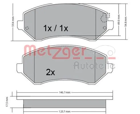 Brake Pad Set, disc brake