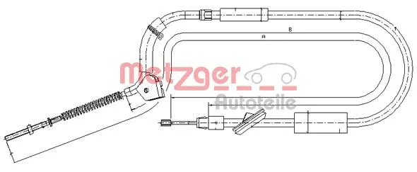 Cable Pull, parking brake (10.9332)