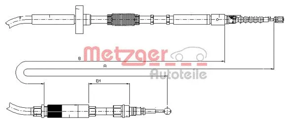 Cable Pull, parking brake (10.7531)