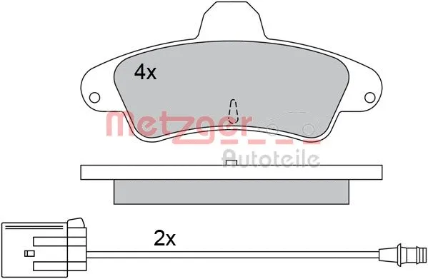 Brake Pad Set, disc brake (1170550)