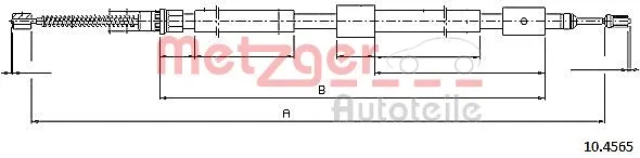 Cable Pull, parking brake (10.4565)